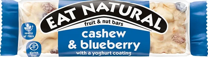 Eat Natural Cashew & Blueberry With A Yoghurt Coating