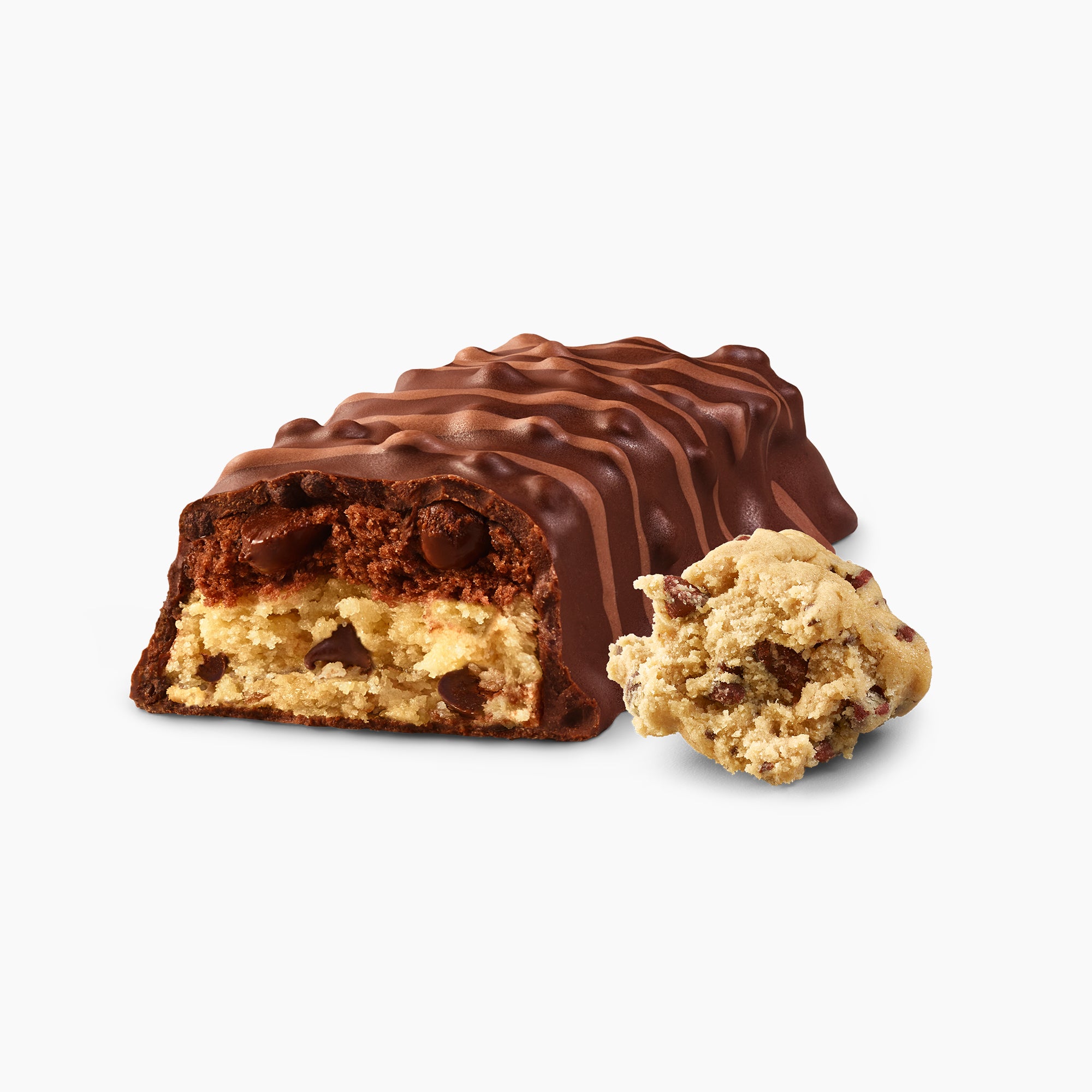 FITCRUNCH Chocolate Chip Cookie Dough — inside the bar